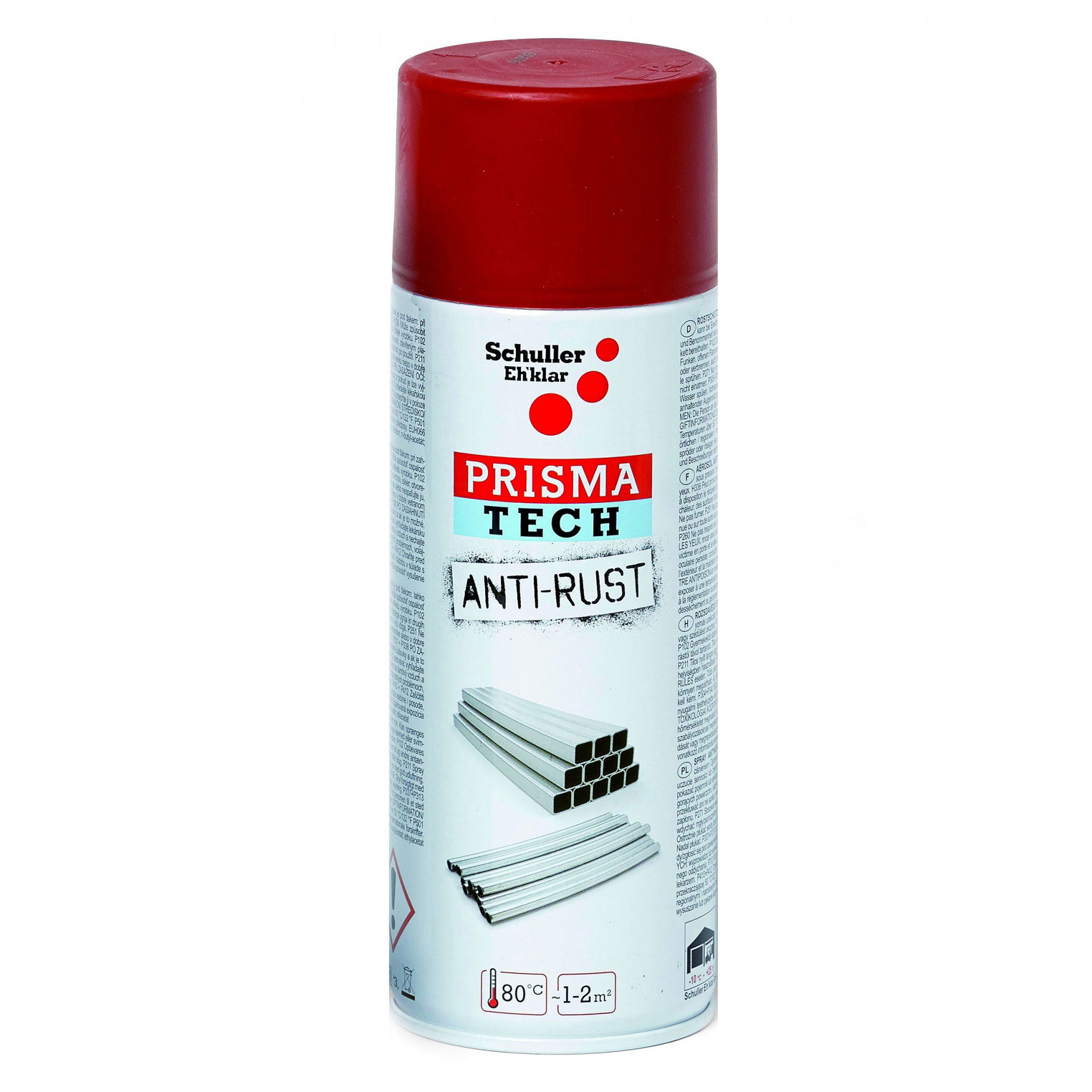 Schuller PRISMA TECH ANTI RUST korrózió elleni spray, vörösbarna, 400 ml termék fő termékképe