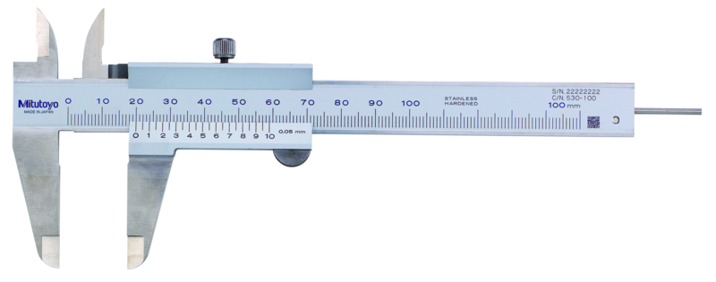 Mitutoyo Nóniuszos tolómérő, 0-100 mm, 0.05 mm (530-100) termék fő termékképe