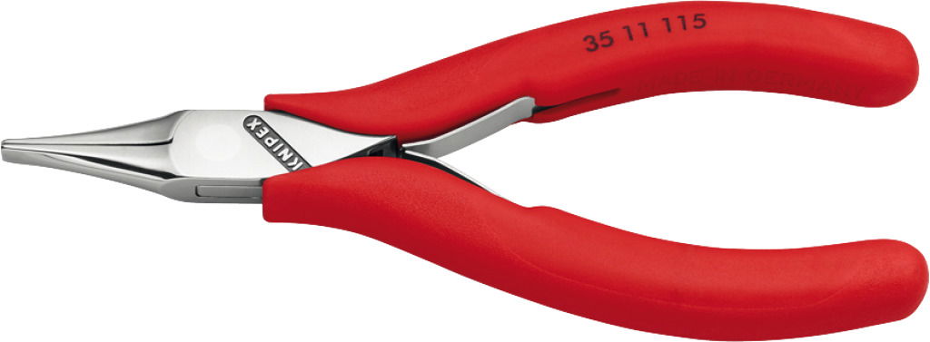 Elektronikai laposcsőrű fogó, PVC nyél 115 mm termék fő termékképe