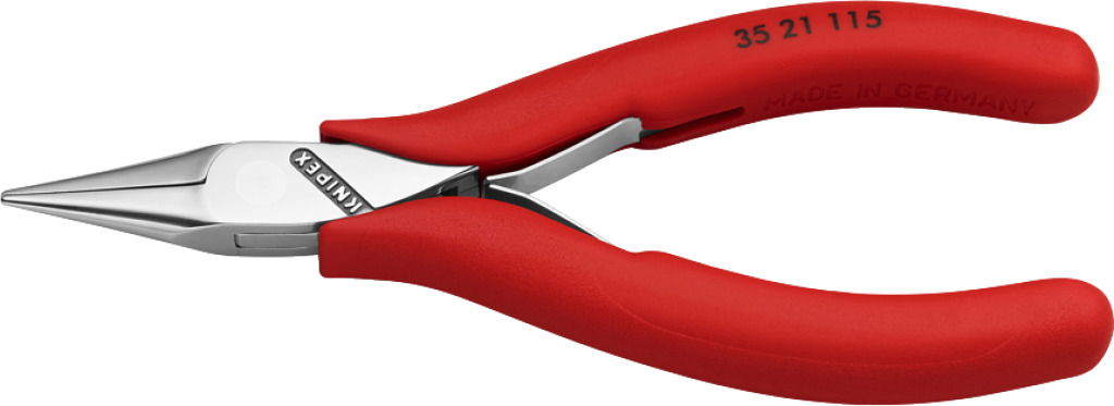 Elektronikai félkerekcsőrű fogó, PVC nyél 115 mm termék fő termékképe