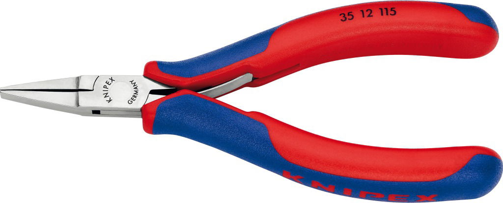 Elektronikai laposcsőrű fogó, kétkomponensű nyél 115 mm termék fő termékképe