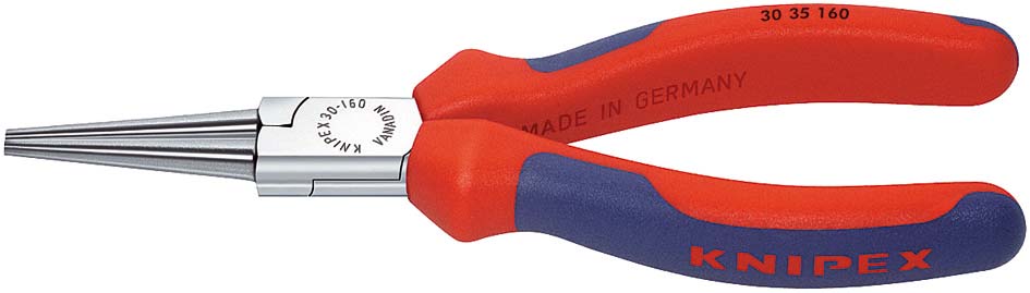 Kerekcsőrű fogó hosszú, kétkomponensű nyél 140 mm, krómozott fej termék fő termékképe