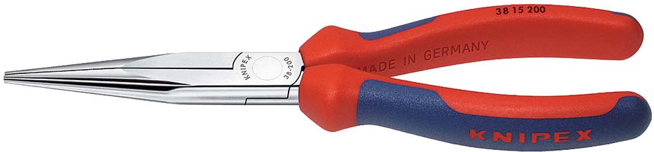 Félkerekcsőrű fogó mechanikai, króm.fej, kétk.nyél 200 mm termék fő termékképe