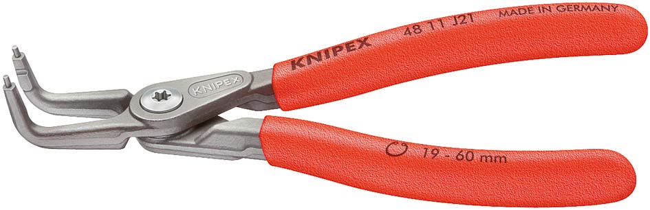 Seegergyűrű fogó, precíziós BH 90°-os, PVC nyél J11 130 mm, 12- 25 mm termék fő termékképe