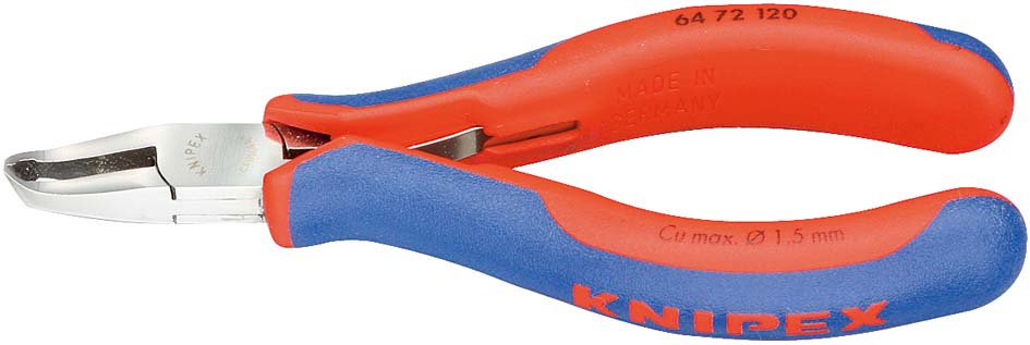 Elektronikai homlokcsípő fogó, mini ferde vágóél 120 mm/1,5mm , 35°-os ferde él termék fő termékképe