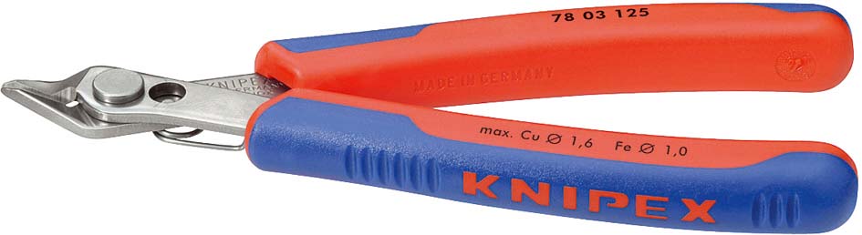 Elektronikai oldalcsípő fogó, Super-Knips 125 mm/0,2-1,6 mm, INOX fej termék fő termékképe