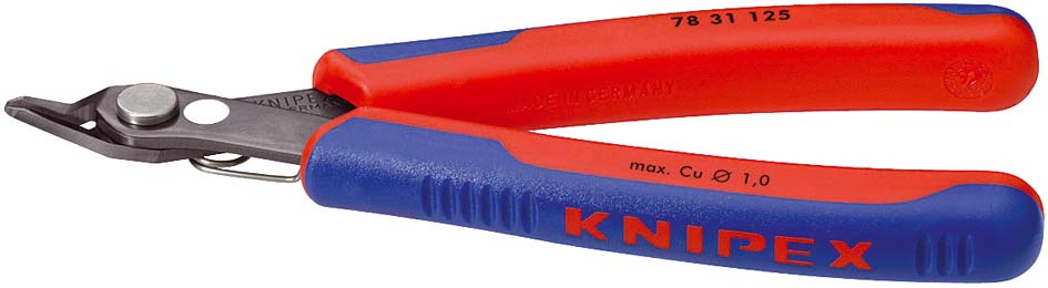 Elektronikai oldalcsípő fogó, Super-Knips 125 mm/0,2-1,0 mm, barnított fej termék fő termékképe