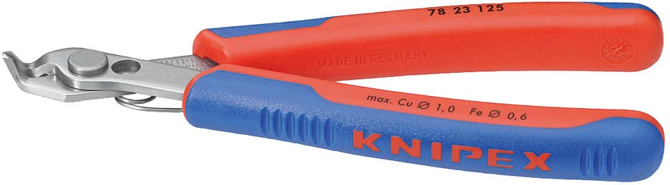 Elektronikai oldalcsípő fogó, Super-Knips 125 mm/0,2-1,0 mm, 60°-os fej, INOX fej termék fő termékképe