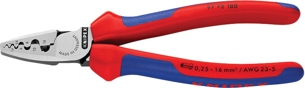 Krimpelő fogó,félkerek profil 0,25-16 mm2, AWG24- 6, érvéghüvelyhez termék fő termékképe