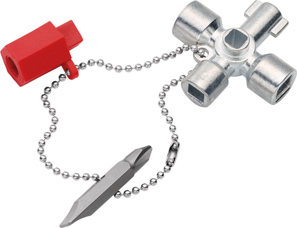 Kapcsolószekrény kulcs, 4 ágú #6/8   Háromszög 9 Bit PH2 termék fő termékképe