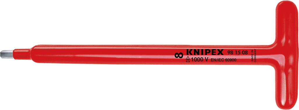 Szigetelt hatszögkulcs, T-nyelű, 1000V 8,0 x 250 mm termék fő termékképe