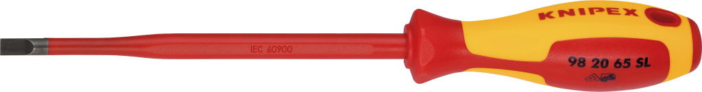 KNIPEX Szigetelt csavarhúzó, lapos, vékonyított szár 100x 3,5x 0,6, 1000V termék fő termékképe