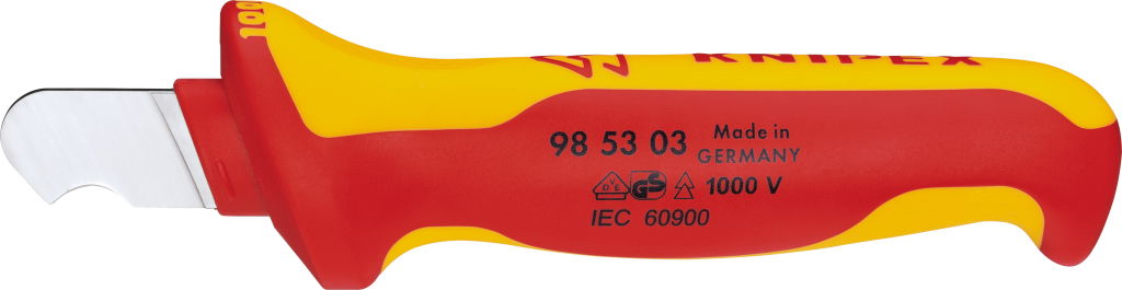 Szigetelt kábelkés, horgas penge 1000V 155 mm termék fő termékképe