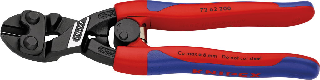 Kompakt csapszegvágó, puha fémhez, kétkomp. nyél 200 mm/6,0mm, rugóval, lágy fémhez (alu, réz, mua) termék fő termékképe