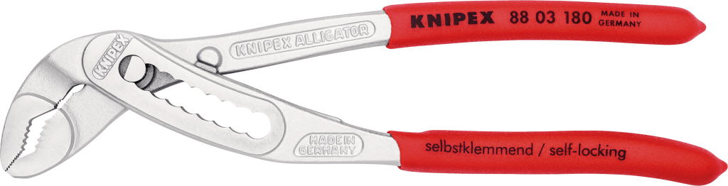 Autóvízpumpa fogó, Alligator, krómozott, PVC nyél 180 mm /30 mm termék fő termékképe