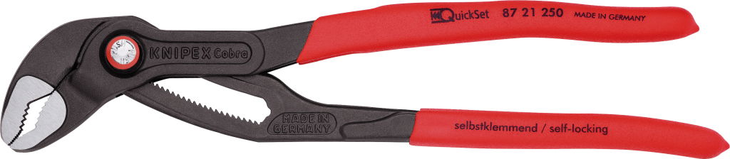 Autóvízpumpa fogó, Cobra QuickSet, PVC nyél 250 mm /46 mm termék fő termékképe