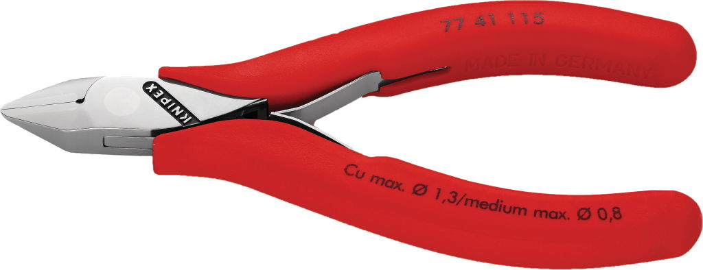 Elektronikai oldalcsípő fogó, polír. hegyes fej 115 mm/0,3-1,3 mm termék fő termékképe