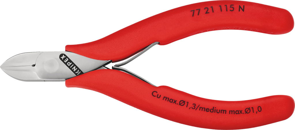 Elektronikai oldalcsípő fogó, polír. hegyes fej 115 mm/1,0-1,3 mm termék fő termékképe