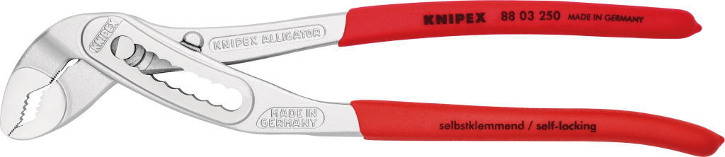 Autóvízpumpa fogó, Alligator, krómozott, PVC nyél 250 mm /36 mm termék fő termékképe