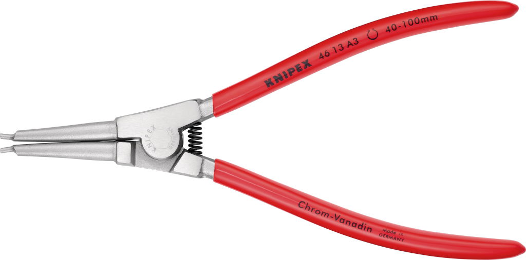 Seegergyűrű fogó KE, krómozott fej, PVC nyél A 3 210 mm, 40-100 mm termék fő termékképe