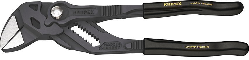 Fogókulcs, párhuzamos pofákkal, PVC nyél, XMAS 180 mm /40 mm, barnított termék fő termékképe