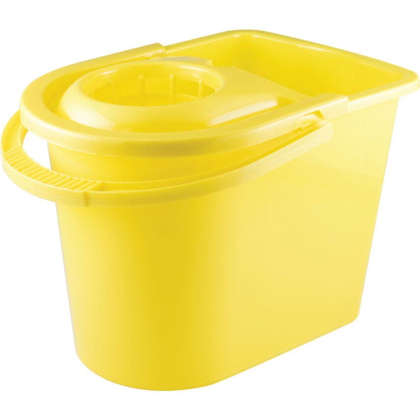 15LTR ovális műanyag FELMOSÓVÖDÖR sárga termék fő termékképe