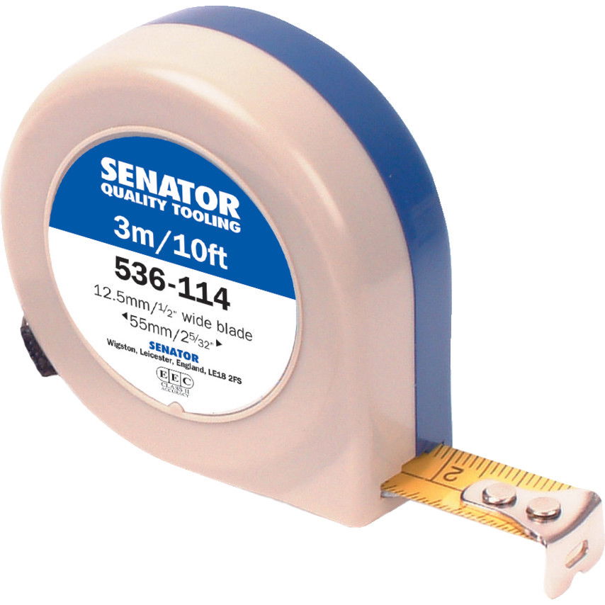 SENATOR 3 m / 10' nyomógombos acél mérőszalag termék fő termékképe