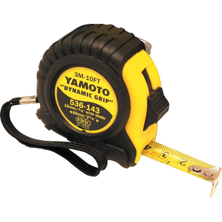 YAMOTO 3 m / 10' szalagzáras mérőszalag gumírozott házban termék fő termékképe