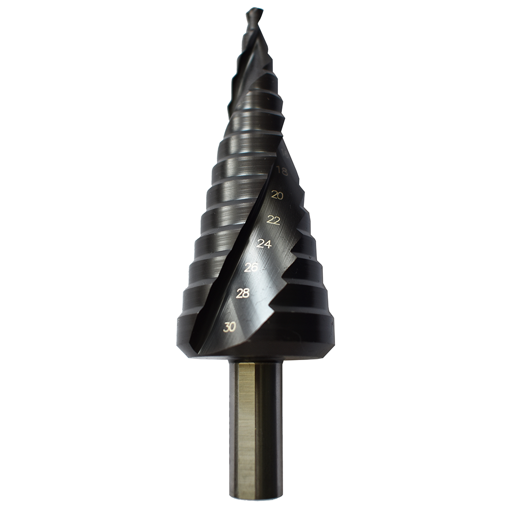 Abraboro HSS-TiAlN köszörült lépcsős fúró 4,0-30,0 mm termék fő termékképe
