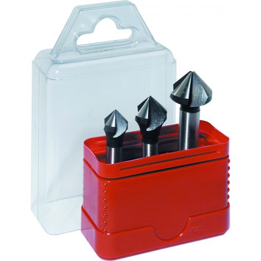 Bucovice Tools Kúpsüllyeszto készlet, 90°-os, 3 élu, HSS-E 6,3-8,3-10,4-12,4-16,5-20,5 termék fő termékképe