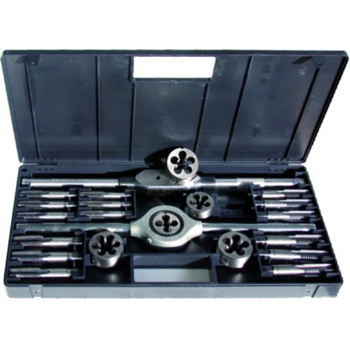 Bucovice Tools Kézi menetfúró, metszo készlet muanyag dobozban M12-M20  WS, hajtóvasakkal termék fő termékképe