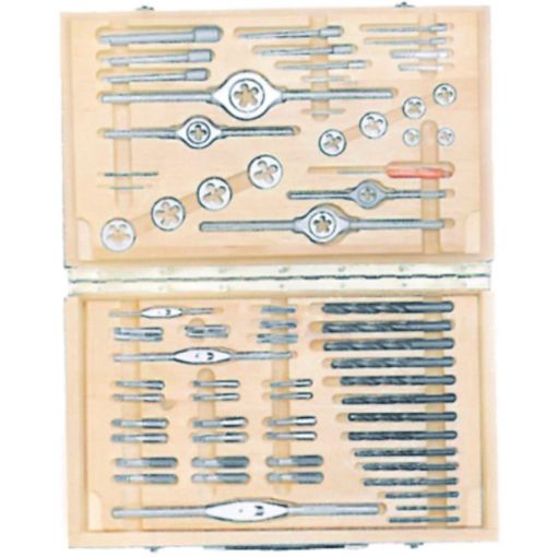 Bucovice Tools Kézi menetfúró, csigafúró, menetmetszo készlet M 4x0,5-M14x1,5 WS/HSS, hajtóvasakkal termék fő termékképe