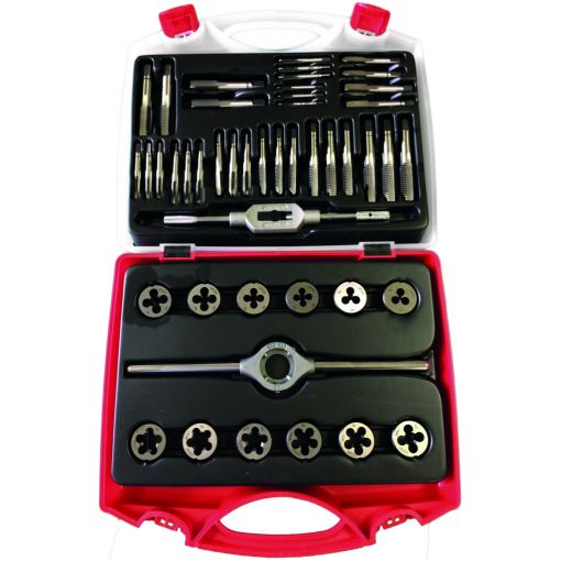 Bucovice Tools Kézi menetfúró, metszo készlet muanyag dobozban M 3-M12, M8x1, M10x1, M12x1, M12x1,5  HSS, M1-QS termék fő termékképe
