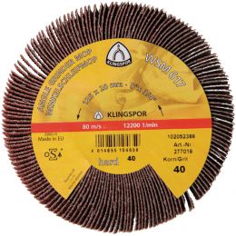 Lamellás sarokcsiszoló-mop WSM 617 125x20 mm, P40, M14, 12200 f/p általános fém, INOX, fa, festék, műanyag termék fő termékképe