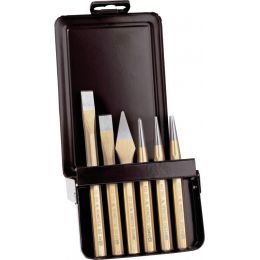 Vágó- lyukasztó-pontozó készlet, fém kazettában 6 részes termék fő termékképe