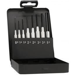 Csapszegkiütő készlet, fém kazettában 8 részes, 0,9-5,9 mm termék fő termékképe