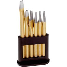 Vágó- lyukasztó-pontozó készlet, műanyag tartóban 6 részes termék fő termékképe