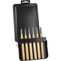 Lemezlyukasztó készlet, pontozóval, fém kazettában 6 részes, 1-5 mm termék fő termékképe