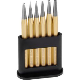 Lemezlyukasztó készlet, pontozóval, műa. tartóban 6 részes, 1-5 mm termék fő termékképe