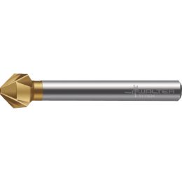90°-os hengeresszárú kúpsüllyeszto, 3 élu, HSS TiN 20,50  3,5-20,5 mm, L=63mm, szár=10mm E6819TIN-20.5 termék fő termékképe
