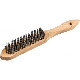 Kézi  drótkefe,sima acéldrót,fanyéllel,BH 600 3 soros, 125x25x290mm,0,35mm termék fő termékképe