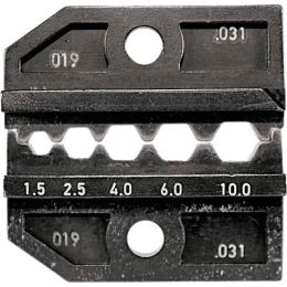 krimpelő betét PEW12/E-PEW12/CM25-1-5-6-hoz 1,5+2,5+4,0+6,0+10,0 mm2, szigeteletlen saruhoz HEX krimpelés termék fő termékképe