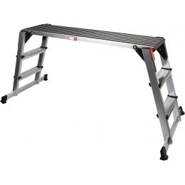 Alumínium biztonsági munkaállás 2x2 fokos,1650x380x730mm, max. terhelhetoség:150kg termék fő termékképe