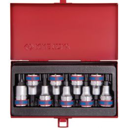 Rátuzokulcs készlet 1/2" TORX ( fém kazetta ) TX20-60 9 részes L= 55 mm termék fő termékképe