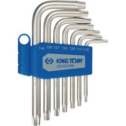 TORX kulcs készlet, rövid, krómozott TX10-40  7 részes termék fő termékképe