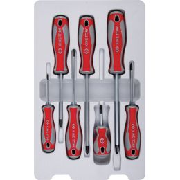 Csavarhúzó készlet, kereszhornyos PH, muanyag nyél 7 részes termék fő termékképe