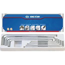 Hatszögkulcs készlet hosszú, krómozott 3,0-14 mm  8 részes, dobozban termék fő termékképe