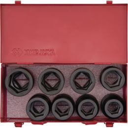 Dugókulcs készlet 1" gépi ( fém kazetta ) 24-41 mm 8 részes, 6 szög termék fő termékképe