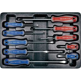 MODUL Csavarhúzó készlet, lapos + PH, kétk.nyél 10 részes 6FL+4PH termék fő termékképe