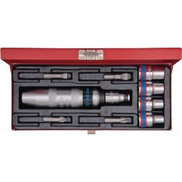 Ütve csavarhúzó + csavarhúzó klt. 10 részes, bitek 1/2" termék fő termékképe